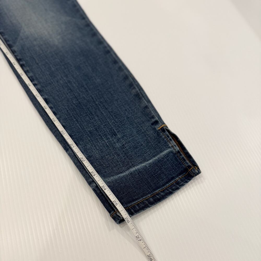 Good American Good Legs Jeans Womens 10/30 Blue High Rise Ankle Slit Skinny Crop - Picture 14 of 16